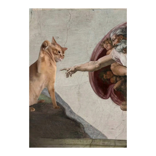 The Creation of Cat | Canvas Art Print