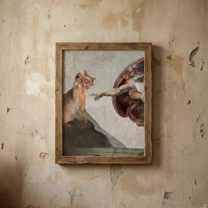 The Creation of Cat | Canvas Art Print