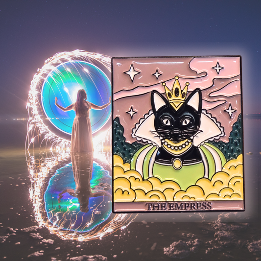 "The Empress" Cat Tarot Card | Collectible Pin