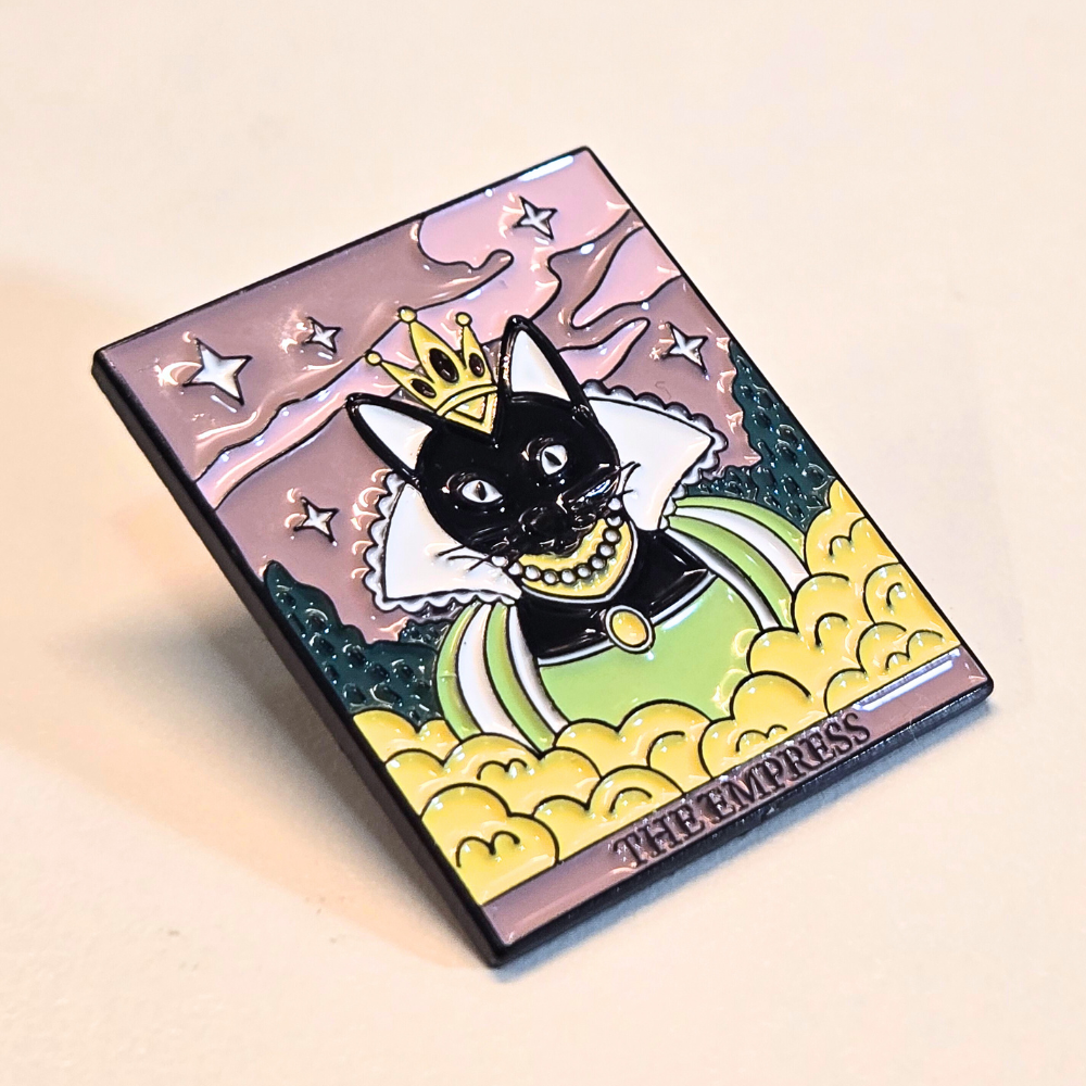 "The Empress" Cat Tarot Card | Collectible Pin