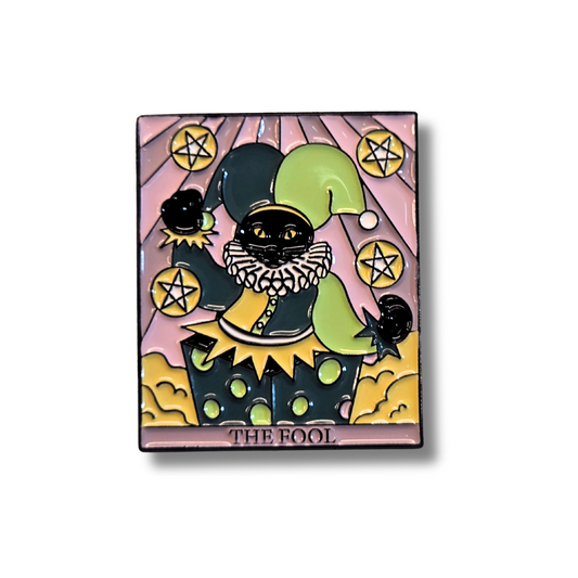 "The Fool" Cat Tarot Card | Collectible Pin
