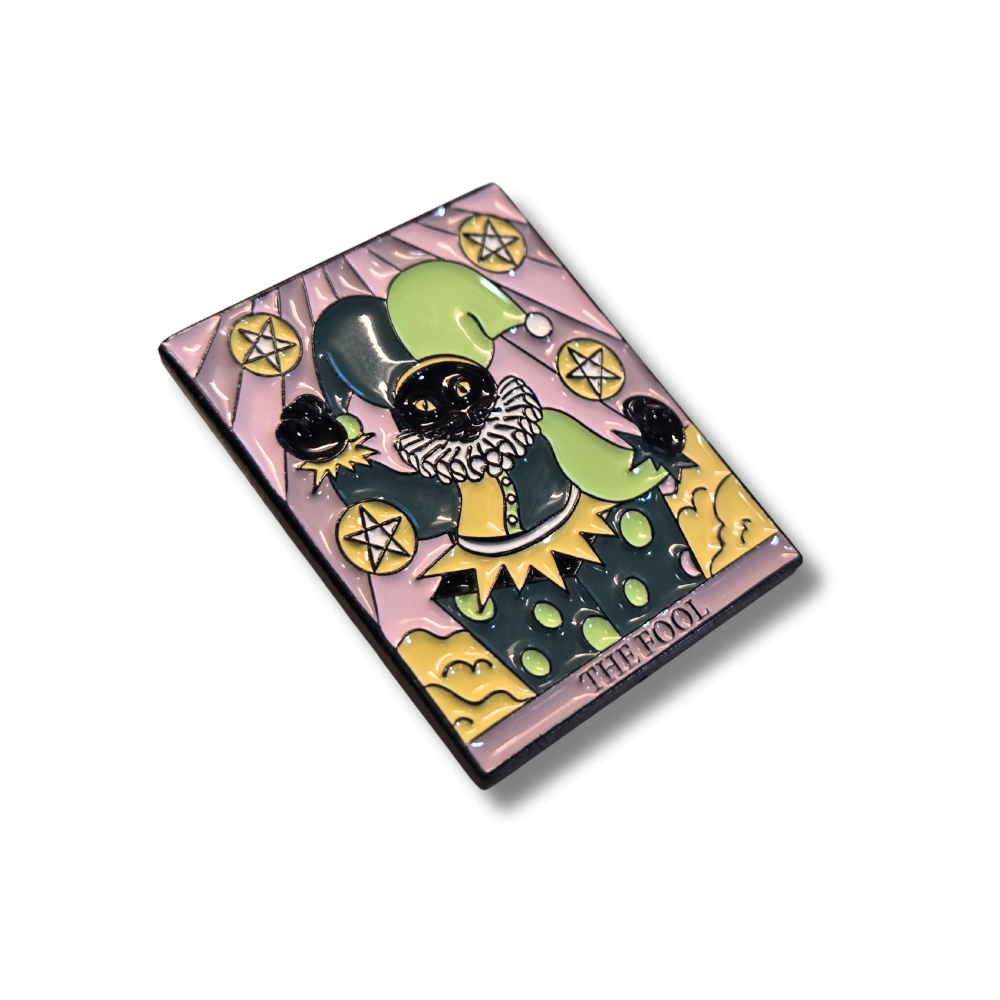 "The Fool" Cat Tarot Card | Collectible Pin