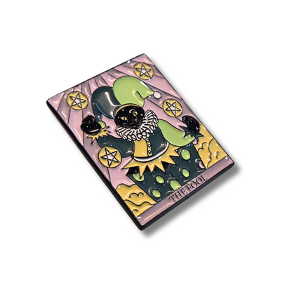 "The Fool" Cat Tarot Card | Collectible Pin