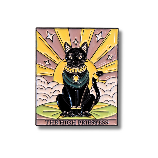 "The High Priestess" Cat Tarot Card | Collectible Pin