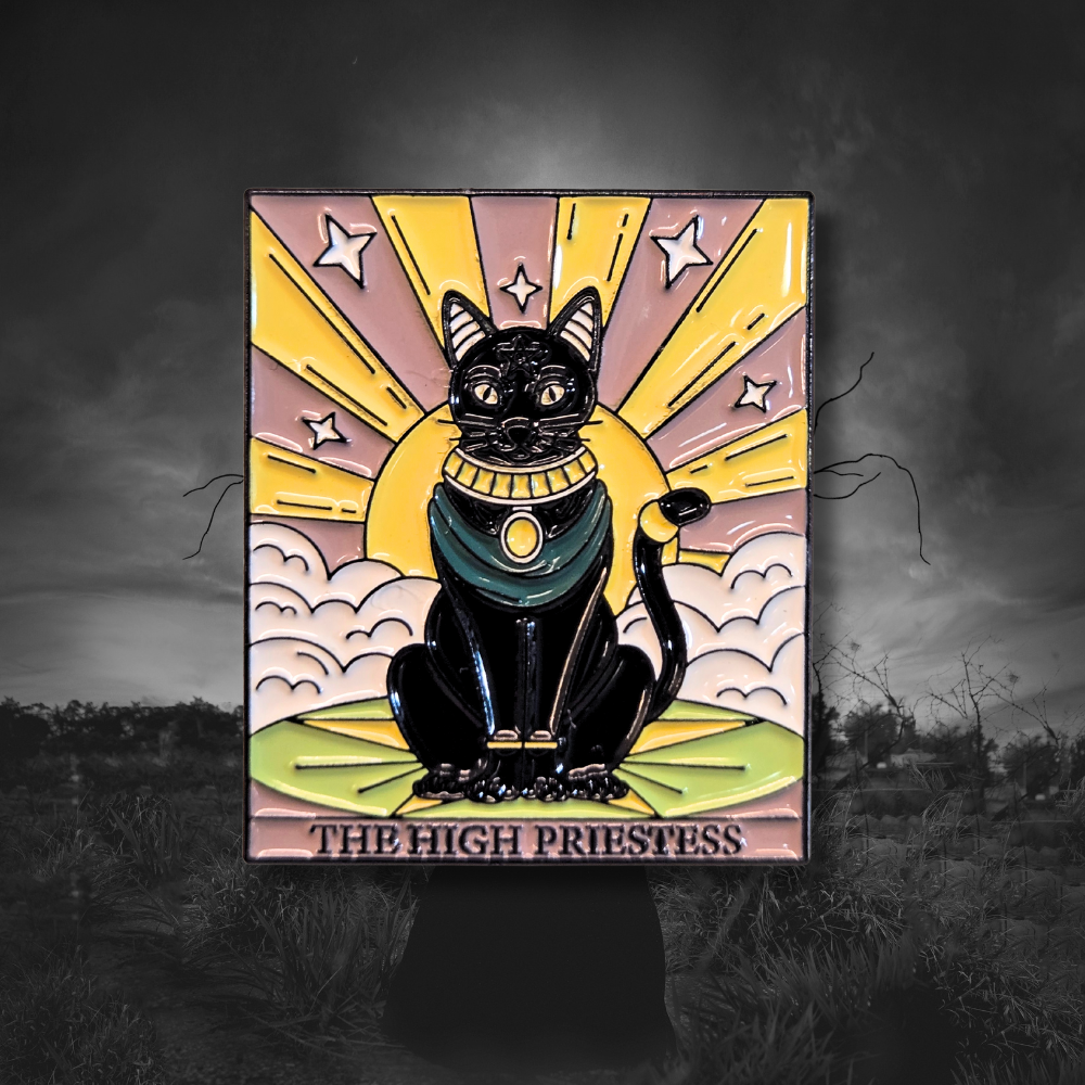 "The High Priestess" Cat Tarot Card | Collectible Pin