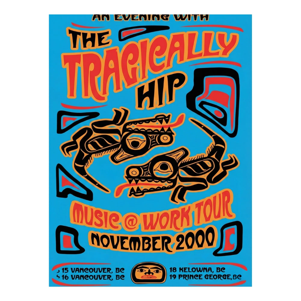 The Tragically Hip - Music At Work Tour 2000 | Canvas Art Print