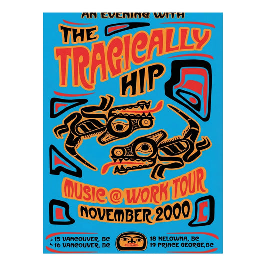 The Tragically Hip - Music At Work Tour 2000 | Canvas Art Print