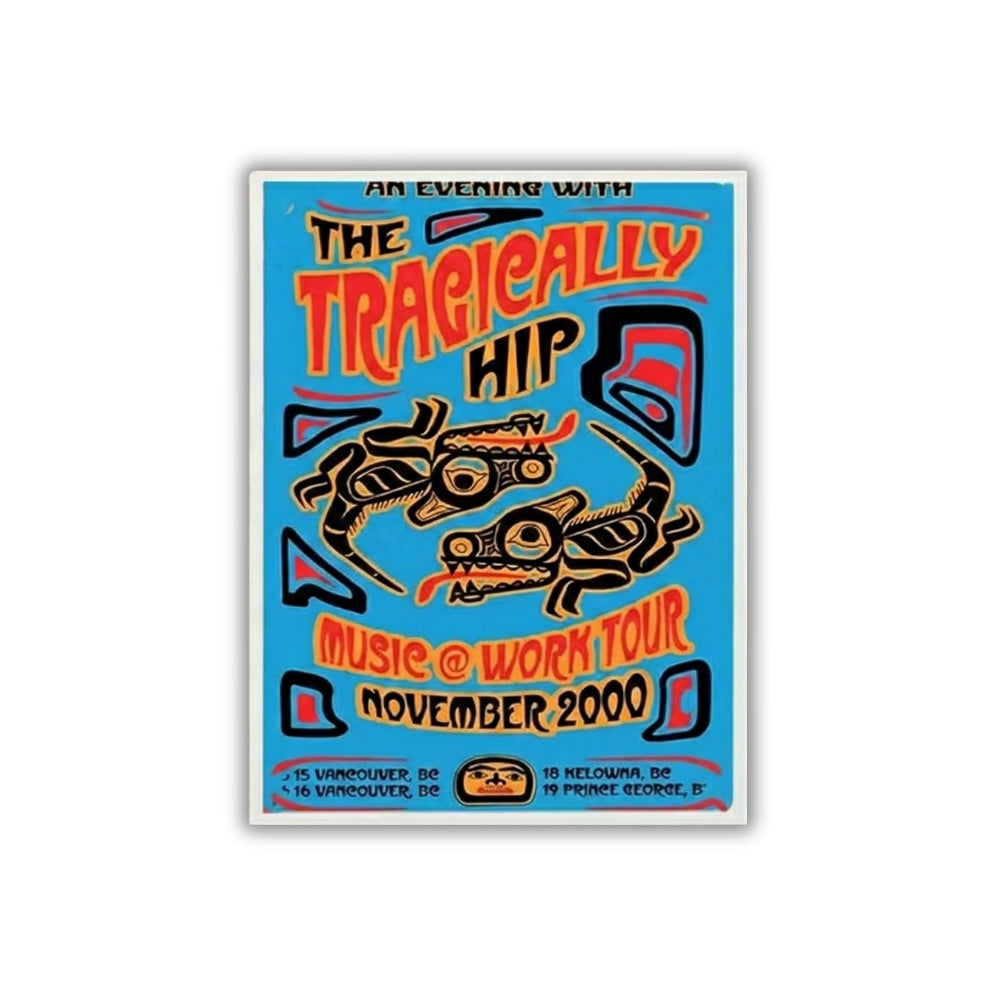 The Tragically Hip - Music At Work Tour 2000 | Canvas Art Print