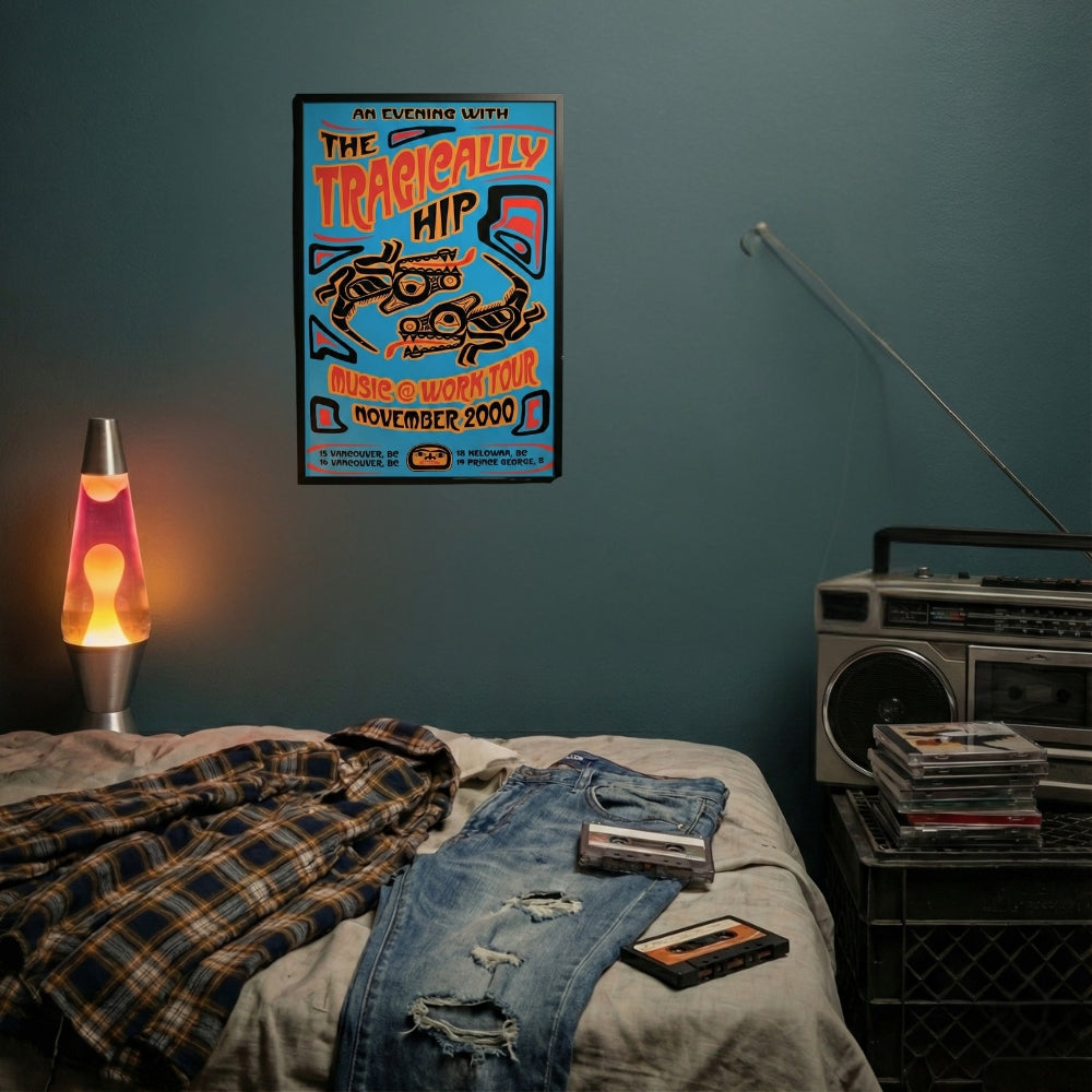 The Tragically Hip - Music At Work Tour 2000 | Canvas Art Print