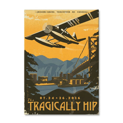 The Tragically Hip Tour Poster (Vancouver 2016) | Canvas Art Print