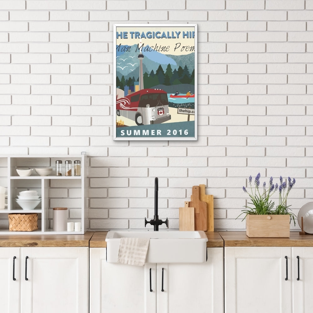 The Tragically Hip Man Machine Poem 2016 Tour Poster | Canvas Art Print