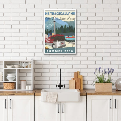 The Tragically Hip Man Machine Poem 2016 Tour Poster | Canvas Art Print