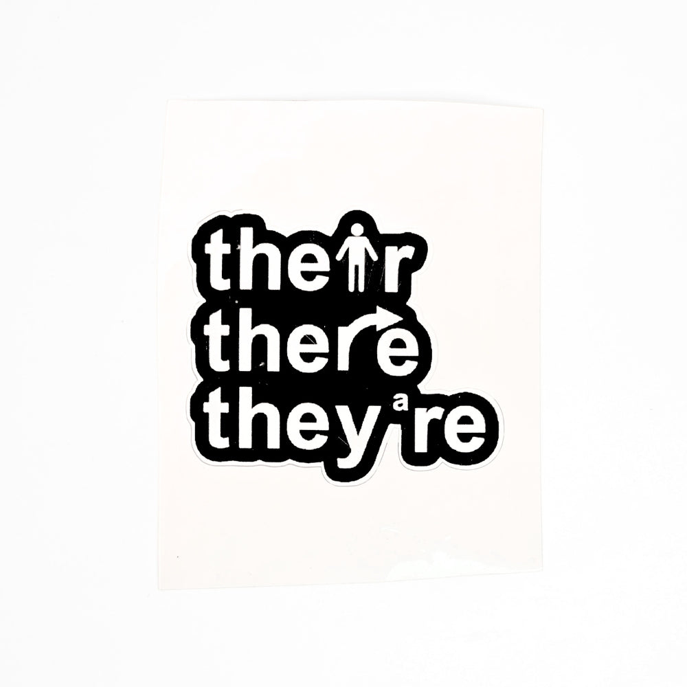 Their There They're | Vinyl Sticker