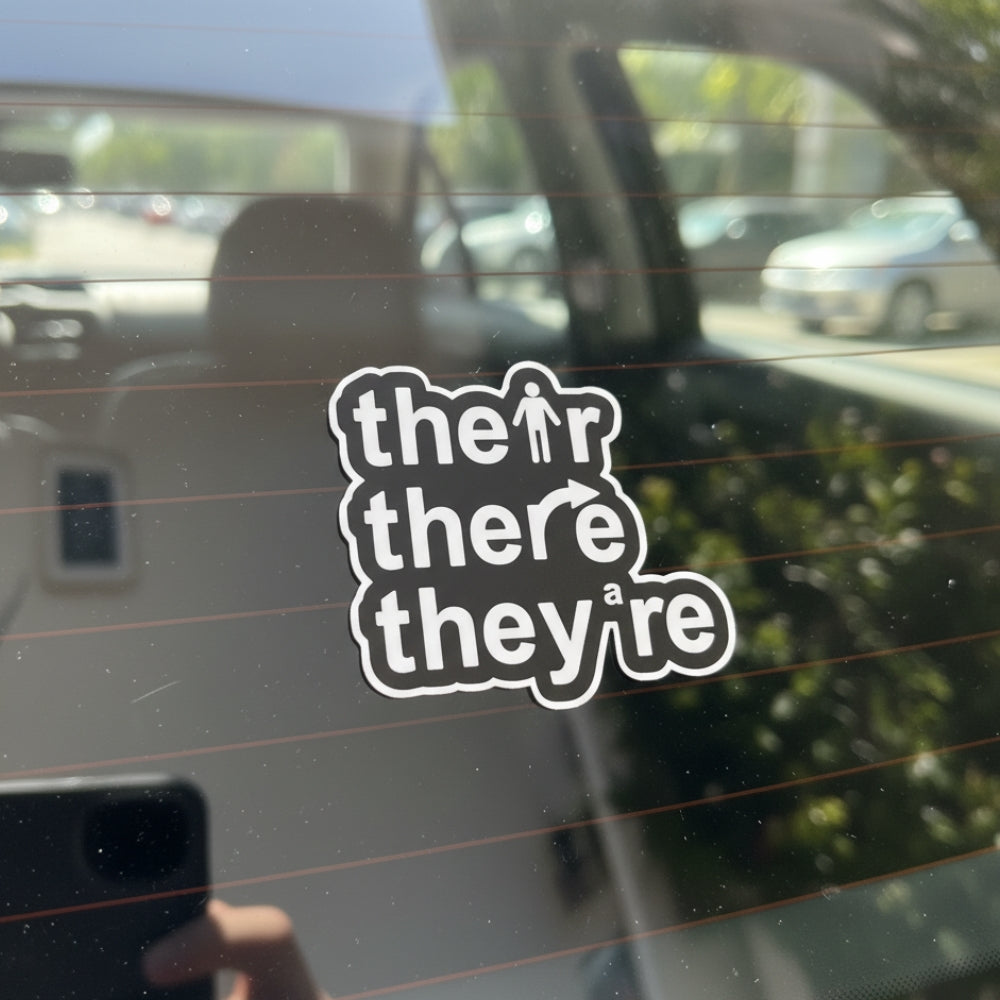 Their There They're | Vinyl Sticker