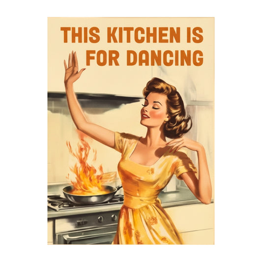 This Kitchen Is For Dancing | Canvas Art Print