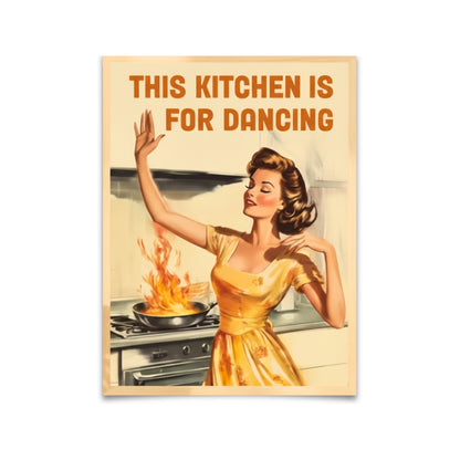 This Kitchen Is For Dancing | Canvas Art Print