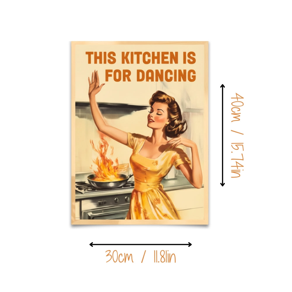 This Kitchen Is For Dancing | Canvas Art Print