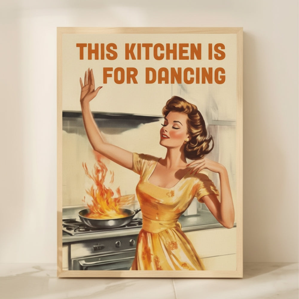 This Kitchen Is For Dancing | Canvas Art Print