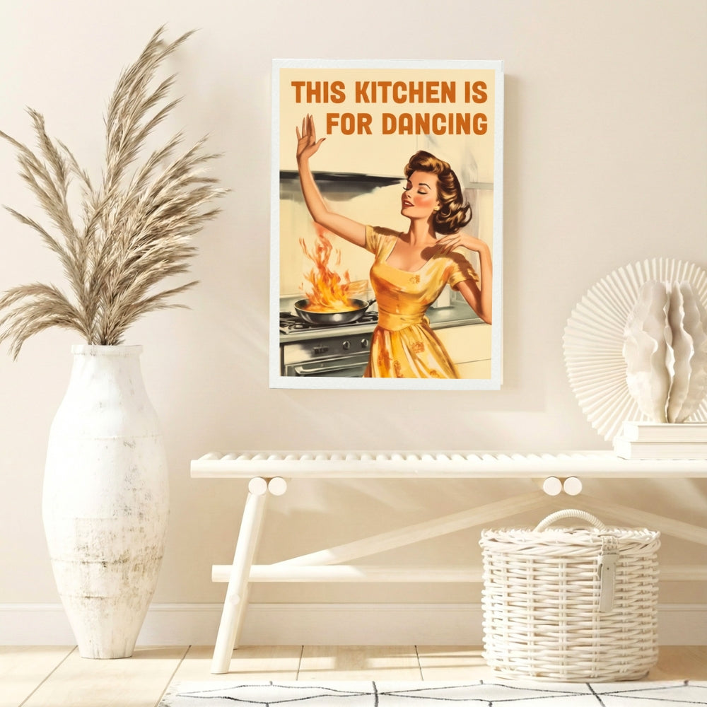 This Kitchen Is For Dancing | Canvas Art Print