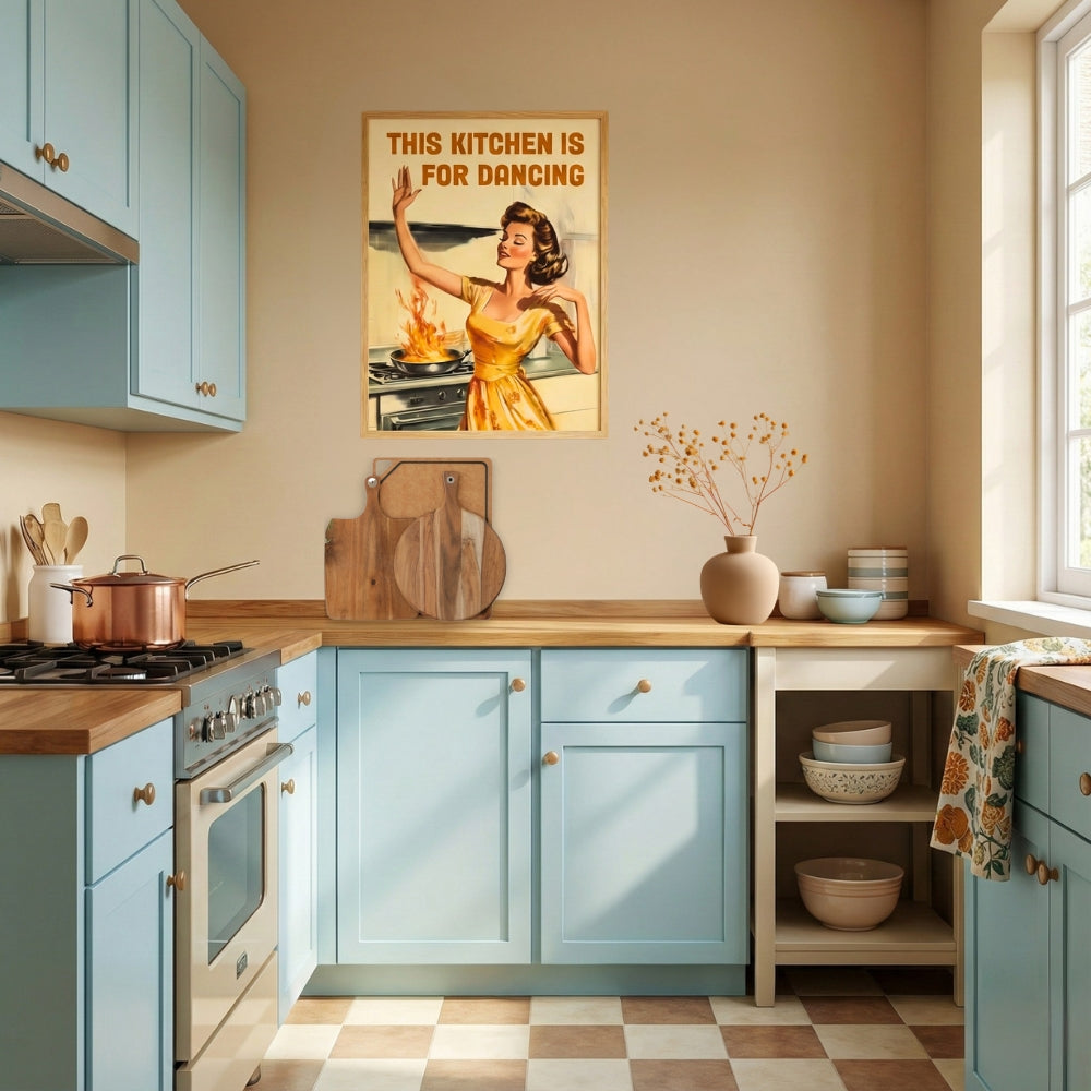 This Kitchen Is For Dancing | Canvas Art Print
