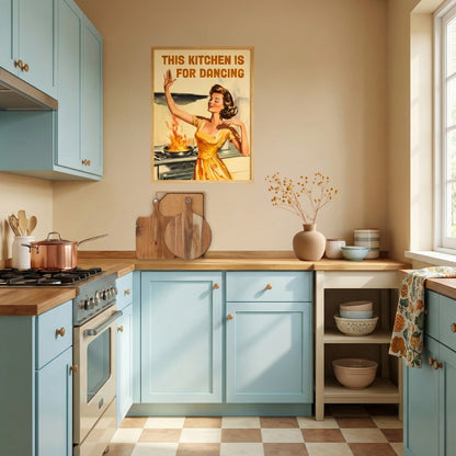 This Kitchen Is For Dancing | Canvas Art Print