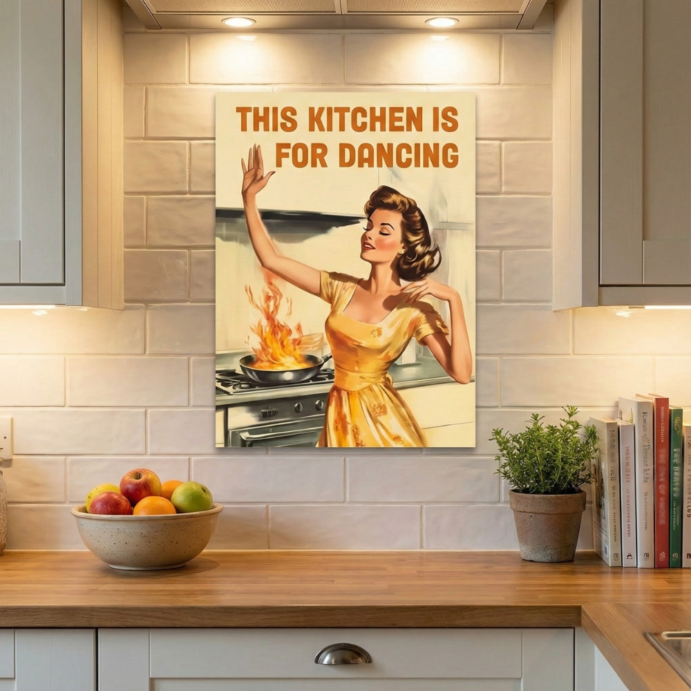 This Kitchen Is For Dancing | Canvas Art Print