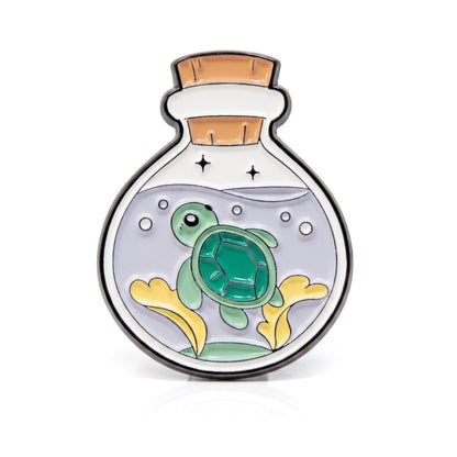 Tiny Turtle in a Bottle | Collectible Pin