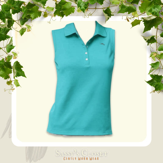Tommy Bahama Women's Classic Paradise Sleeveless Polo [L]
