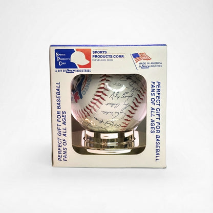 Vintage 1994 Toronto Blue Jays Team Replica Signed Baseball & Display Case