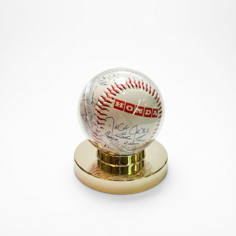 Vintage 1994 Toronto Blue Jays Team Replica Signed Baseball & Display Case