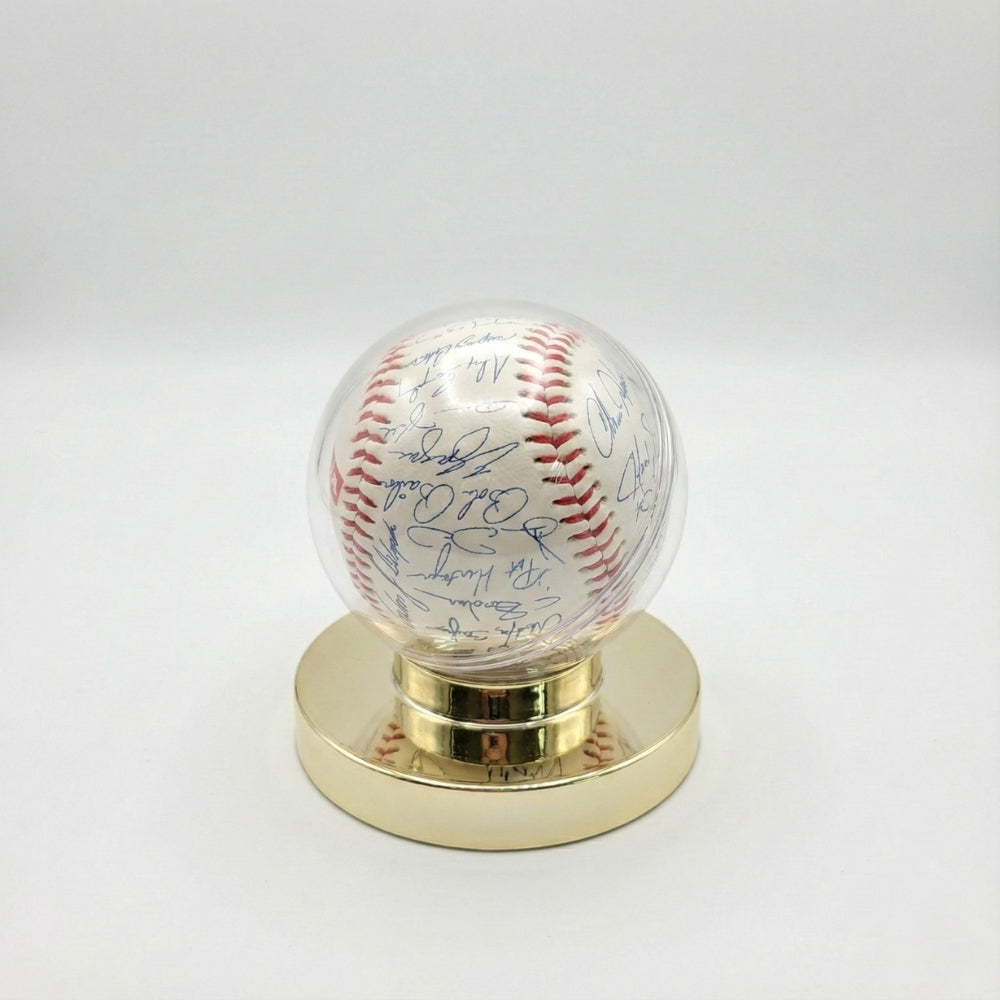 Vintage 1994 Toronto Blue Jays Team Replica Signed Baseball & Display Case