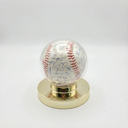 Vintage 1994 Toronto Blue Jays Team Replica Signed Baseball & Display Case