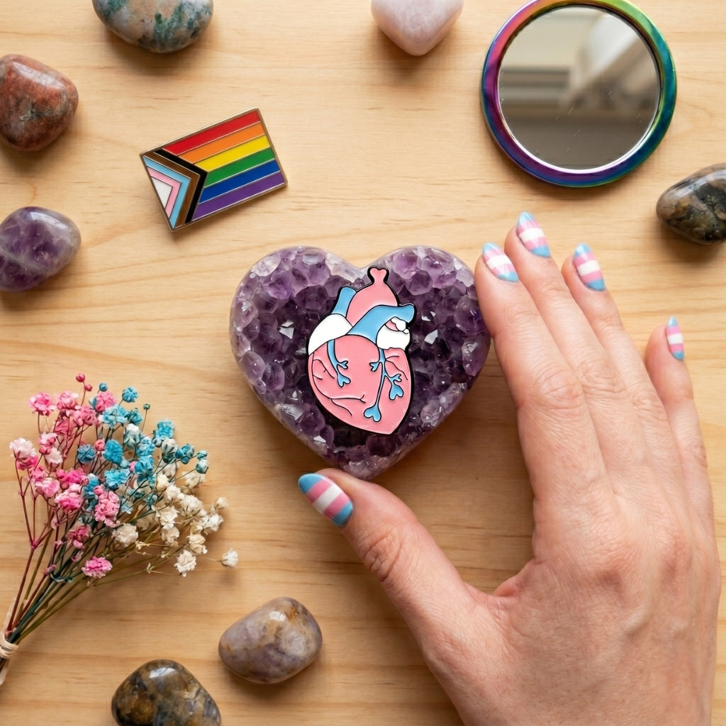 Trans-planted Heart [Pride] | Collectible Pin