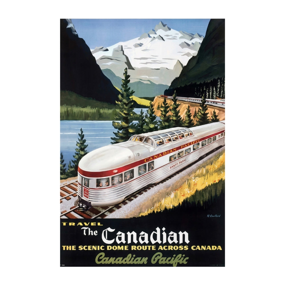 Travel the Canadian Scenic Dome Route [Vintage 1955 CP Rail Ad] | Canvas Art Print