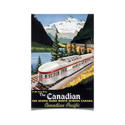 Travel the Canadian Scenic Dome Route [Vintage 1955 CP Rail Ad] | Canvas Art Print