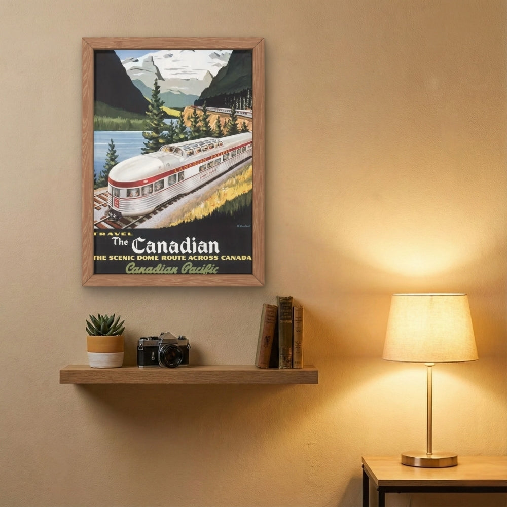Travel the Canadian Scenic Dome Route [Vintage 1955 CP Rail Ad] | Canvas Art Print