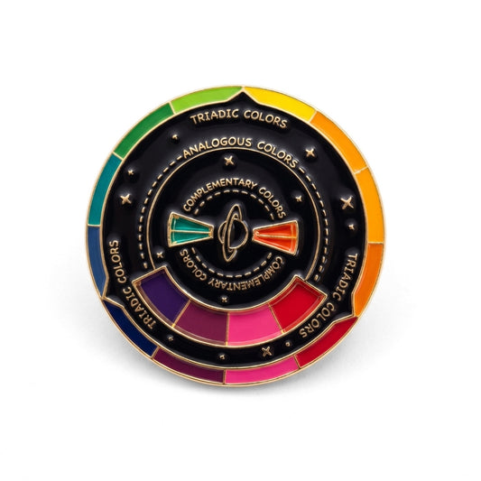 Triadic Colour Wheel [Spinner] | Collectible Pin