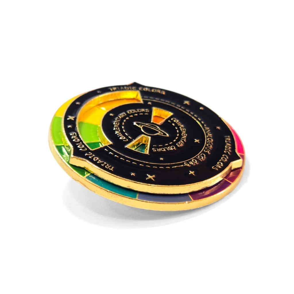 Triadic Colour Wheel [Spinner] | Collectible Pin