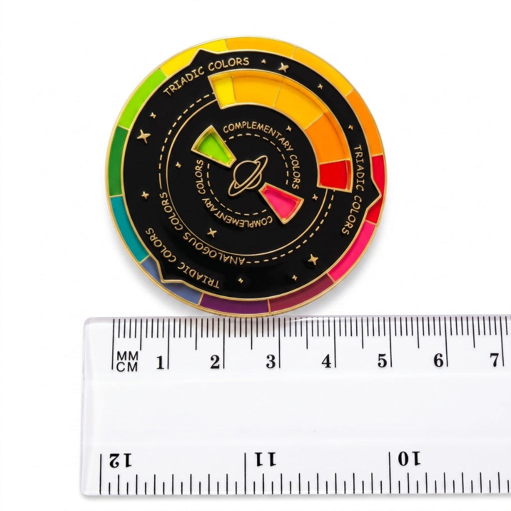 Triadic Colour Wheel [Spinner] | Collectible Pin