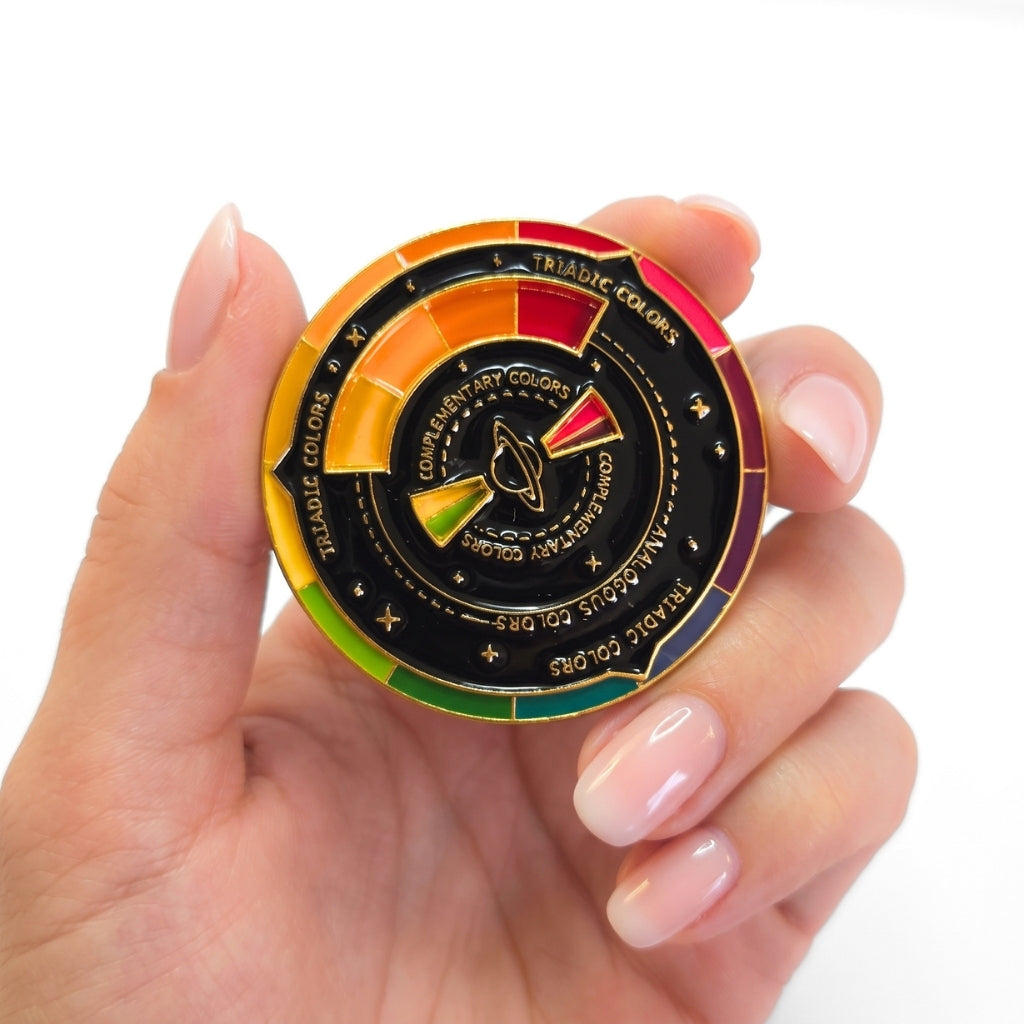 Triadic Colour Wheel [Spinner] | Collectible Pin