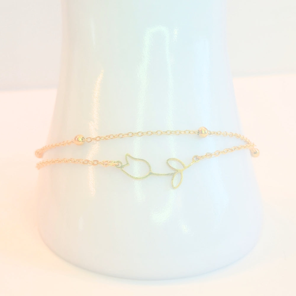 Tulip Anklet (Gold)
