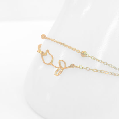 Tulip Anklet (Gold)