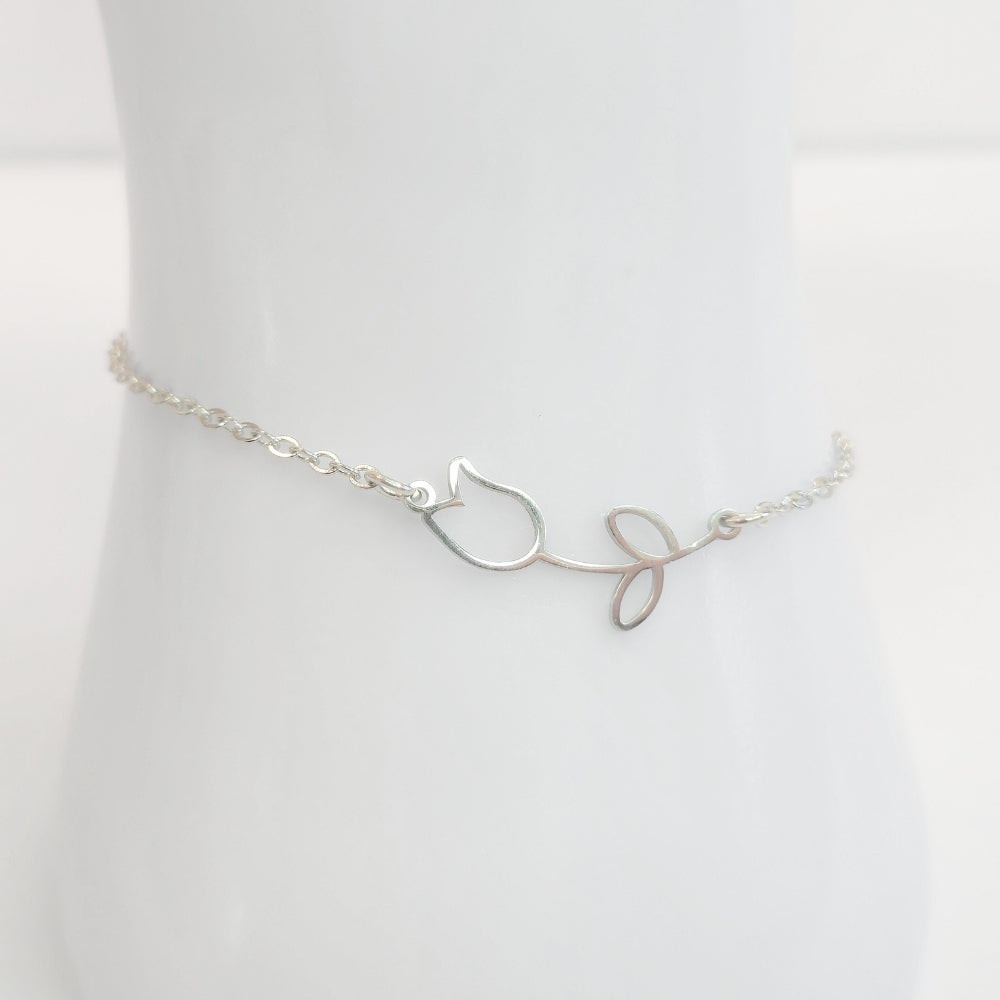Tulip Anklet (Silver)