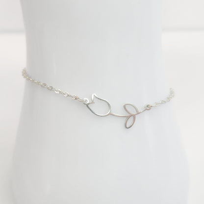 Tulip Anklet (Silver)