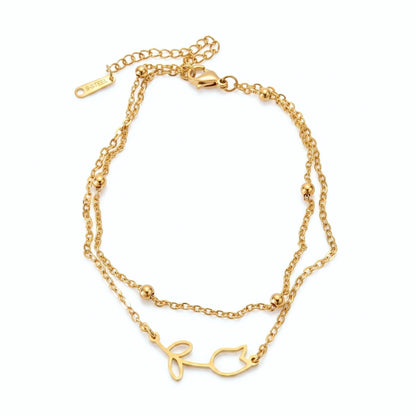 Tulip [Gold] | Anklet