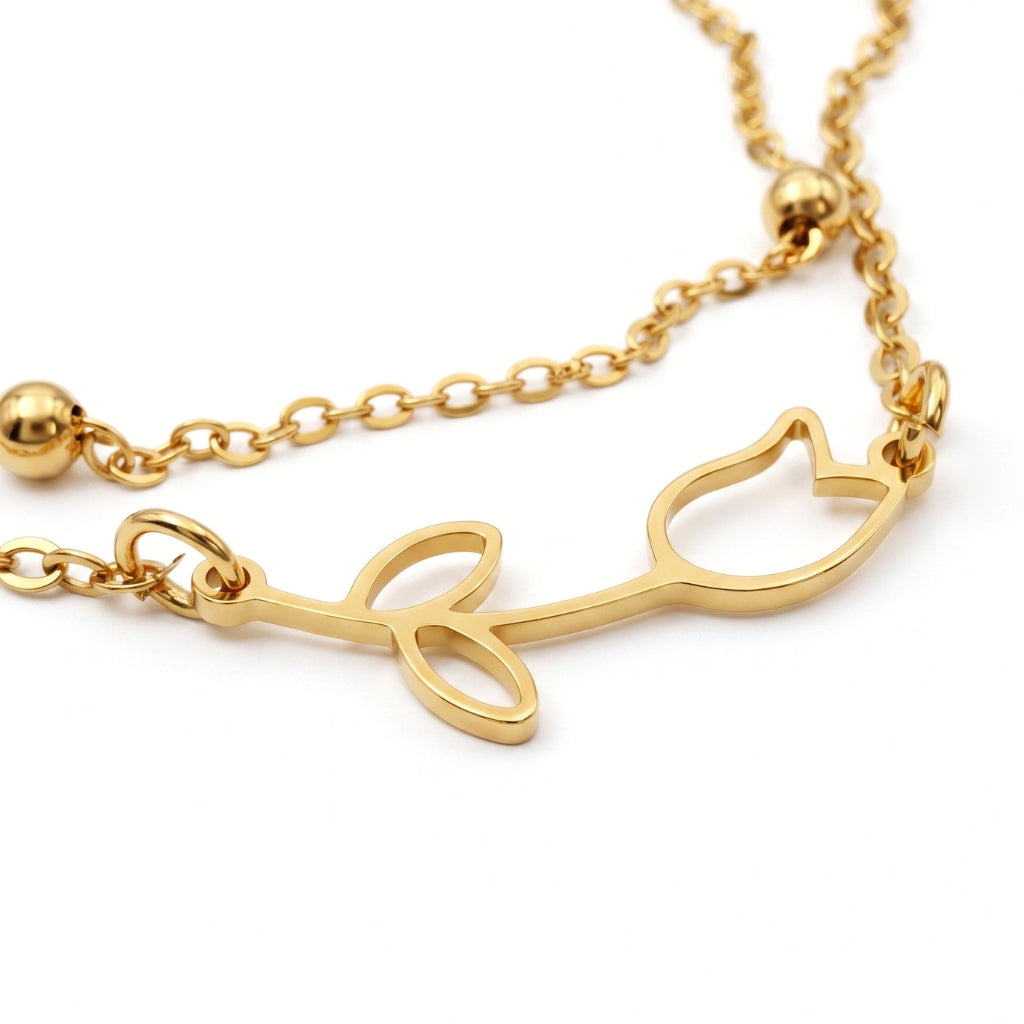 Tulip [Gold] | Anklet