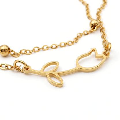 Tulip [Gold] | Anklet