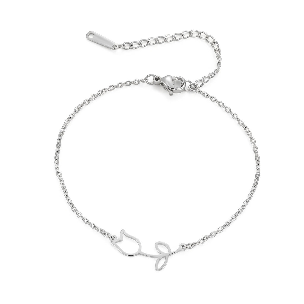 Tulip Anklet (Silver)