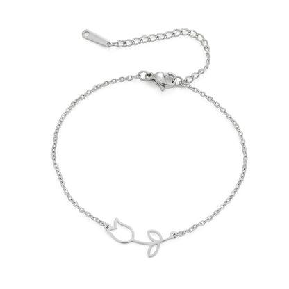 Tulip Anklet (Silver)