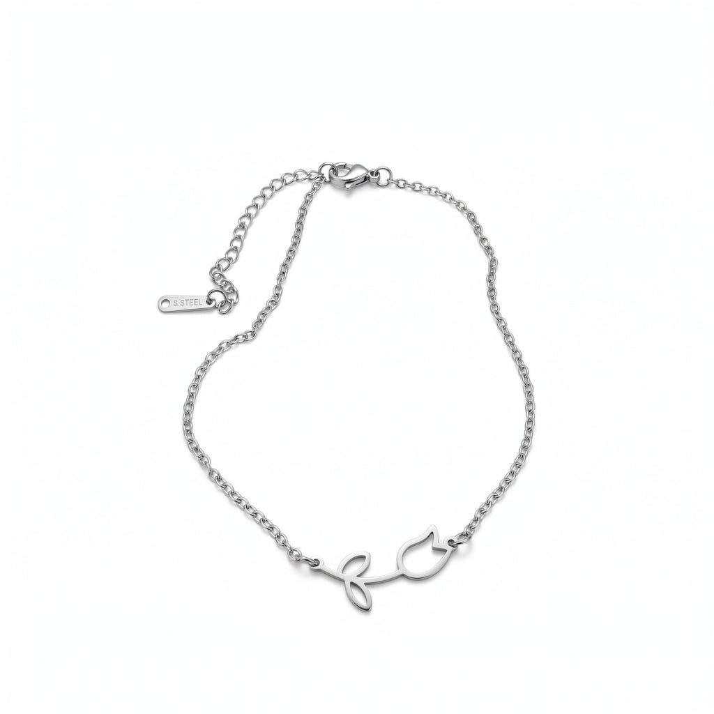 Tulip Anklet (Silver)